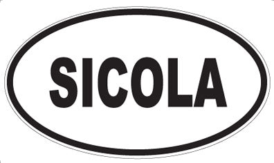 SICOLA - Oval Sticker