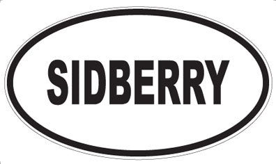 SIDBERRY - Oval Sticker