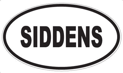 SIDDENS - Oval Magnet