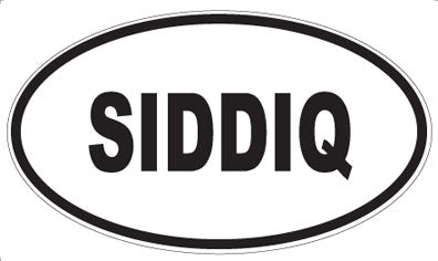 SIDDIQ - Oval Magnet