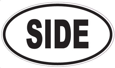 SIDE - Oval Sticker
