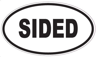 SIDED - Oval Magnet