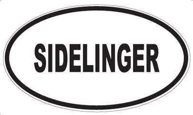 SIDELINGER - Oval Sticker