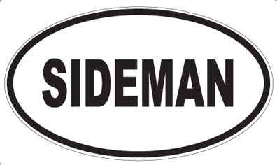 SIDEMAN - Oval Sticker