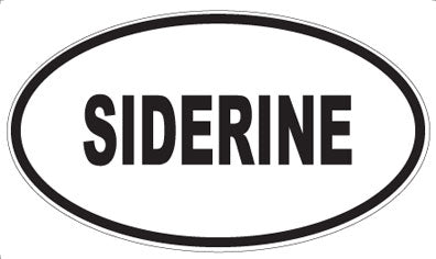 SIDERINE - Oval Sticker