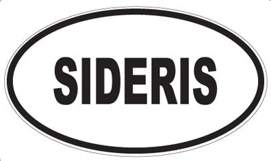 SIDERIS - Oval Sticker