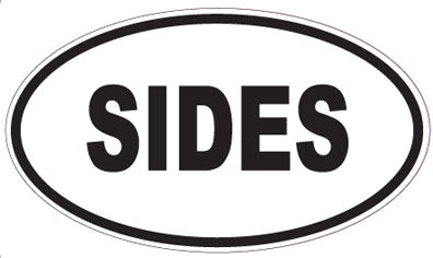 SIDES - Oval Sticker