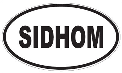 SIDHOM - Oval Sticker