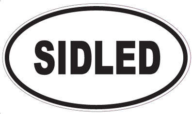 SIDLED - Oval Sticker