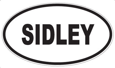 SIDLEY - Oval Sticker