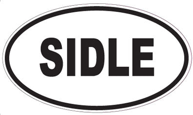 SIDLE - Oval Magnet
