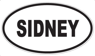 SIDNEY - Oval Magnet
