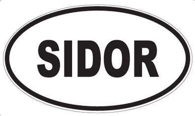 SIDOR - Oval Sticker