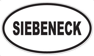 SIEBENECK - Oval Sticker