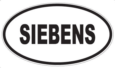 SIEBENS - Oval Sticker