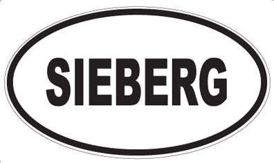 SIEBERG - Oval Sticker