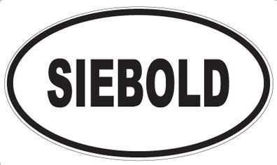 SIEBOLD - Oval Sticker