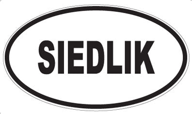 SIEDLIK - Oval Magnet