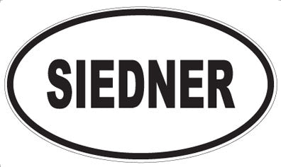 SIEDNER - Oval Sticker