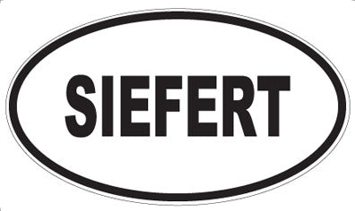 SIEFERT - Oval Sticker