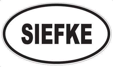 SIEFKE - Oval Sticker