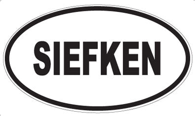 SIEFKEN - Oval Sticker