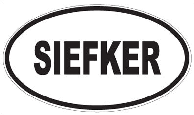 SIEFKER - Oval Sticker