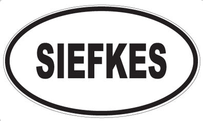 SIEFKES - Oval Magnet