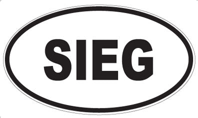SIEG - Oval Sticker