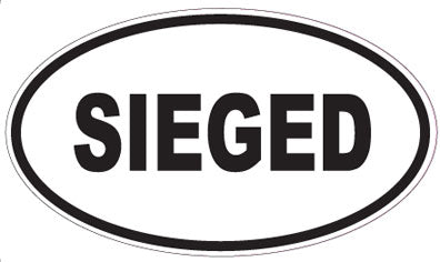 SIEGED - Oval Sticker