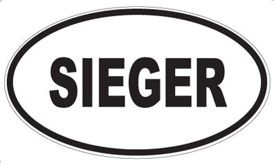 SIEGER - Oval Magnet