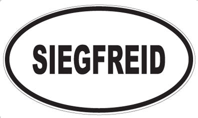 SIEGFREID - Oval Sticker