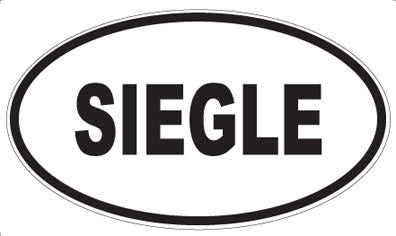 SIEGLE - Oval Magnet