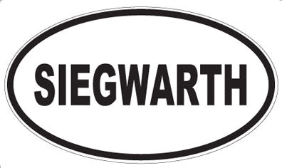 SIEGWARTH - Oval Sticker