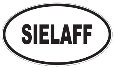 SIELAFF - Oval Sticker