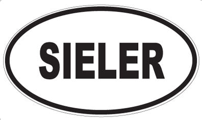 SIELER - Oval Sticker
