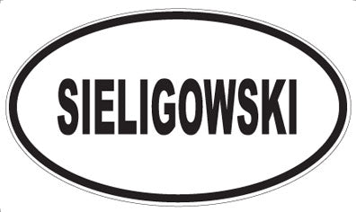 SIELIGOWSKI - Oval Sticker