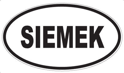 SIEMEK - Oval Sticker