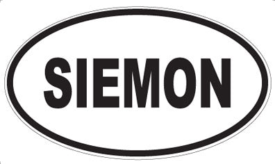 SIEMON - Oval Sticker