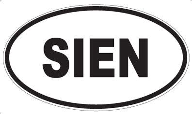 SIEN - Oval Sticker