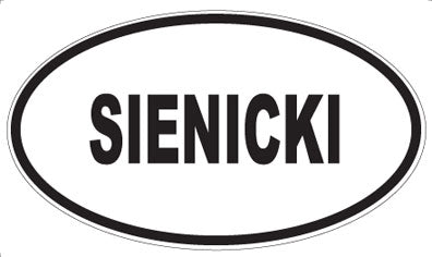 SIENICKI - Oval Magnet