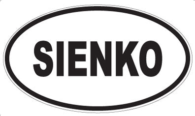 SIENKO - Oval Sticker