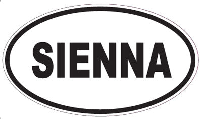 SIENNA - Oval Sticker