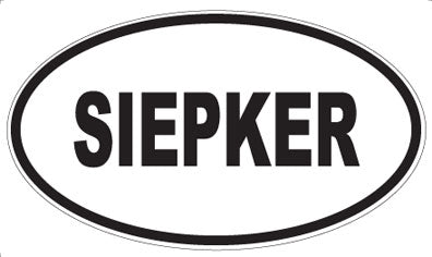 SIEPKER - Oval Sticker