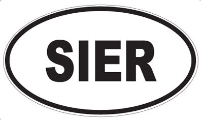SIER - Oval Sticker