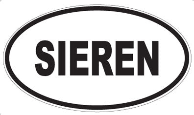 SIEREN - Oval Sticker