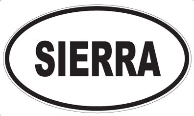 SIERRA - Oval Magnet