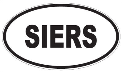 SIERS - Oval Sticker