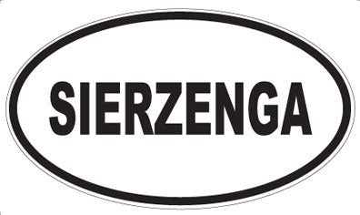 SIERZENGA - Oval Sticker