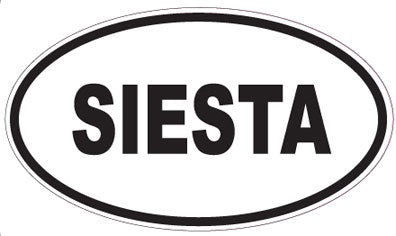 SIESTA - Oval Sticker